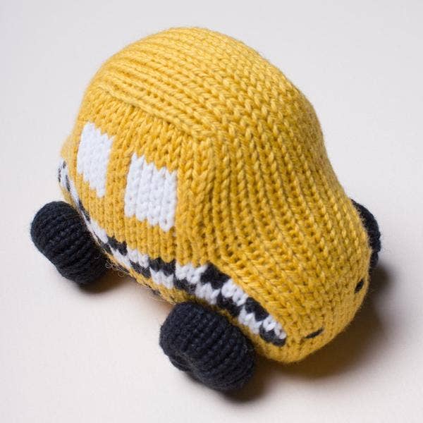 Organic Baby Taxi Rattle Toy (5.0 star rating)