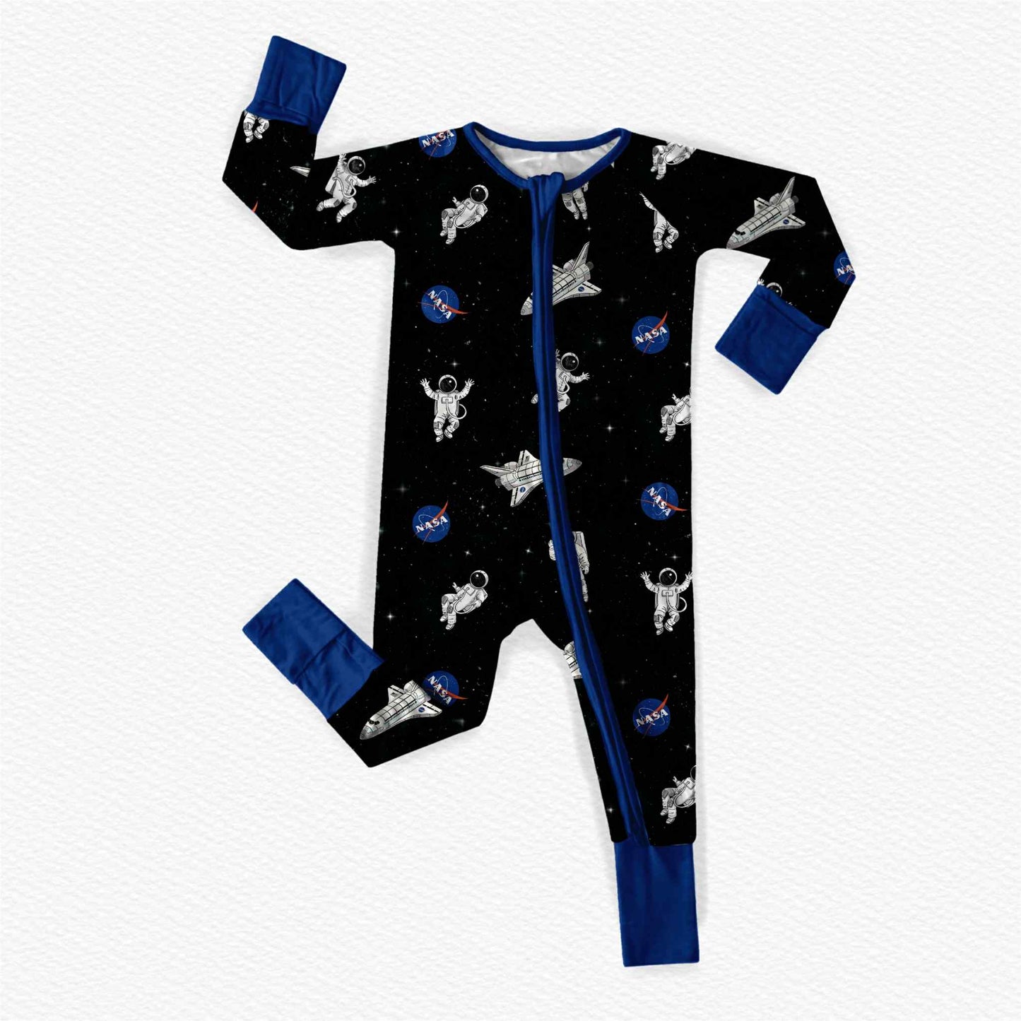 PRE-ORDER: NASA Bamboo Viscose 2-Way Zipper Romper