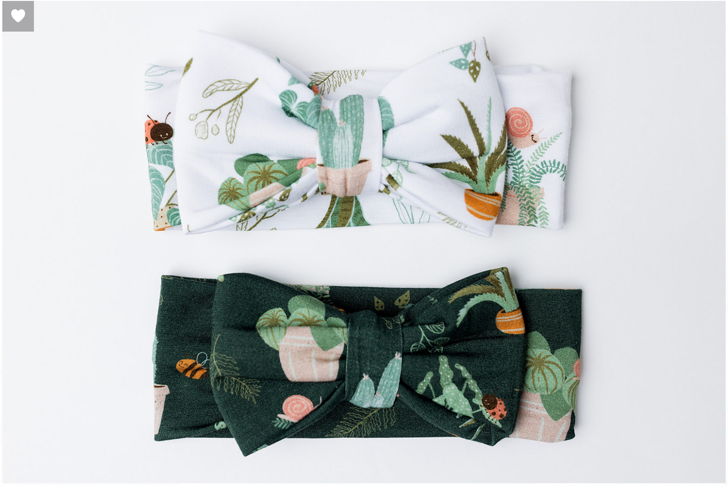 Houseplants Galore Hair Bow in Hunter