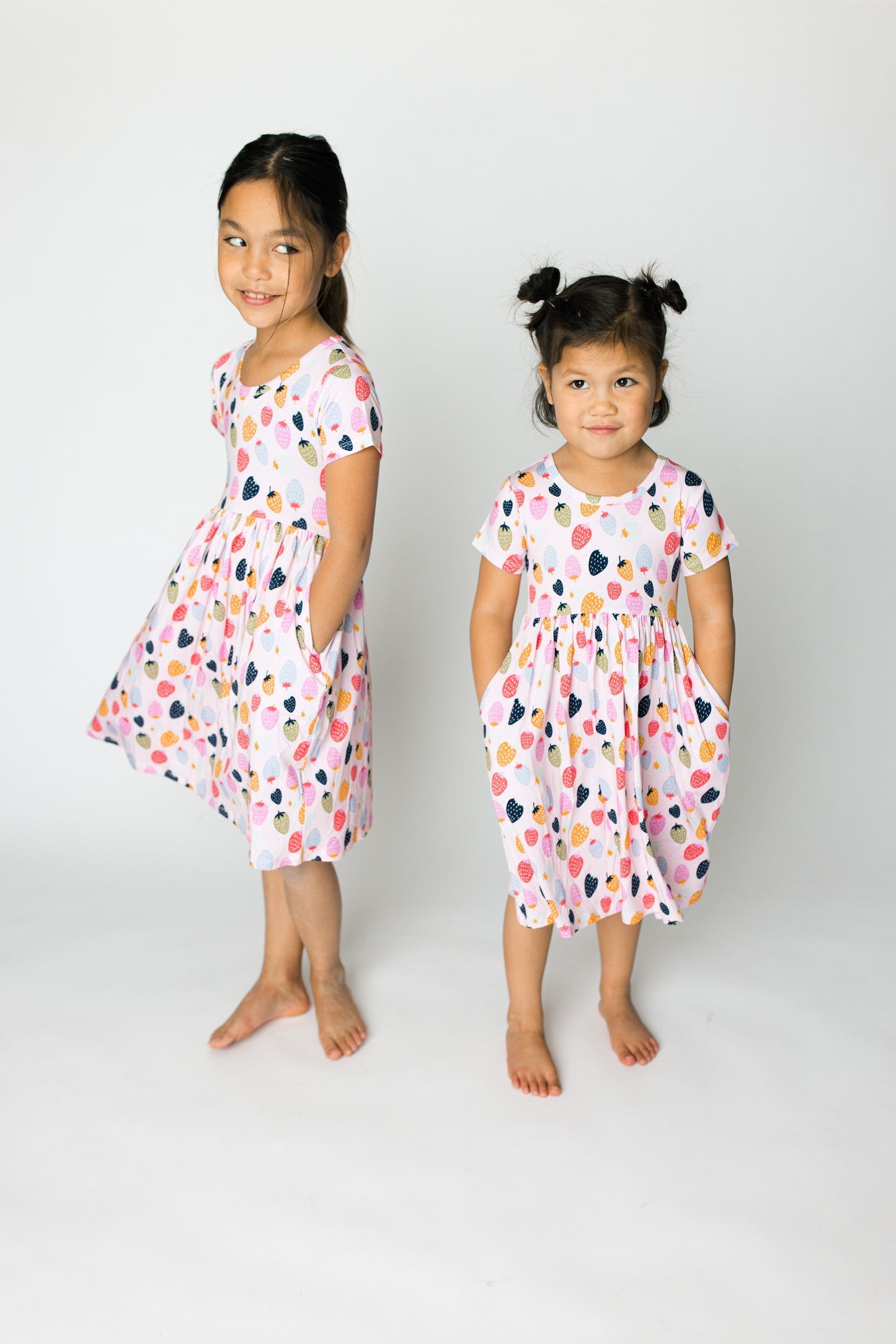 Strawberry Solstice Bamboo Twirl Dress