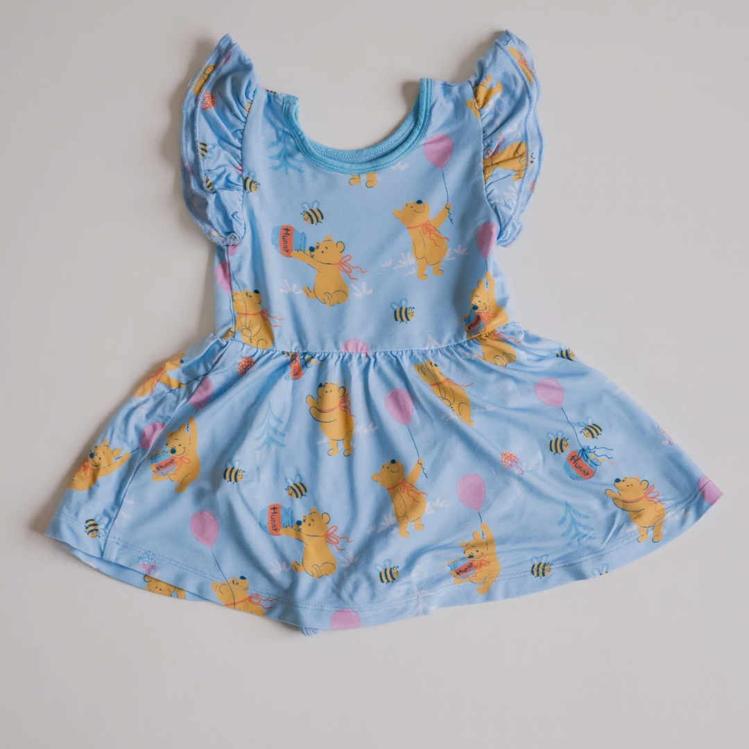 Winnie The Pooh Twirl Dress – SUNNY + MAMA Winnie The Pooh Twirl Dress – SUNNY + MAMA