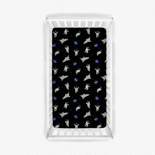 PRE-ORDER: NASA Bamboo Crib Sheet
