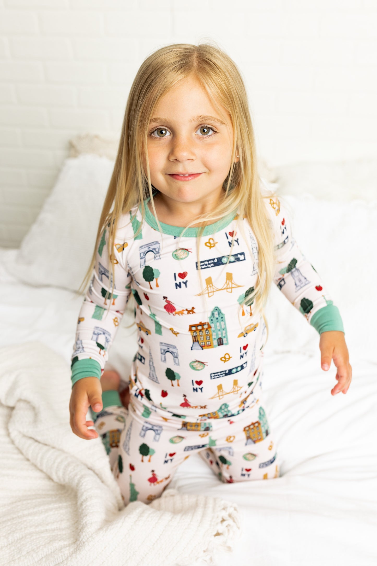 New York City Bamboo Children's Two-Piece Bamboo PJ Set