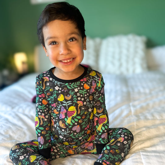 Rylen's Woodland Two-Piece Pajama Set Midnight