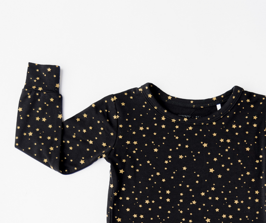 Onyx Sparkle Two-Piece Pajama Set