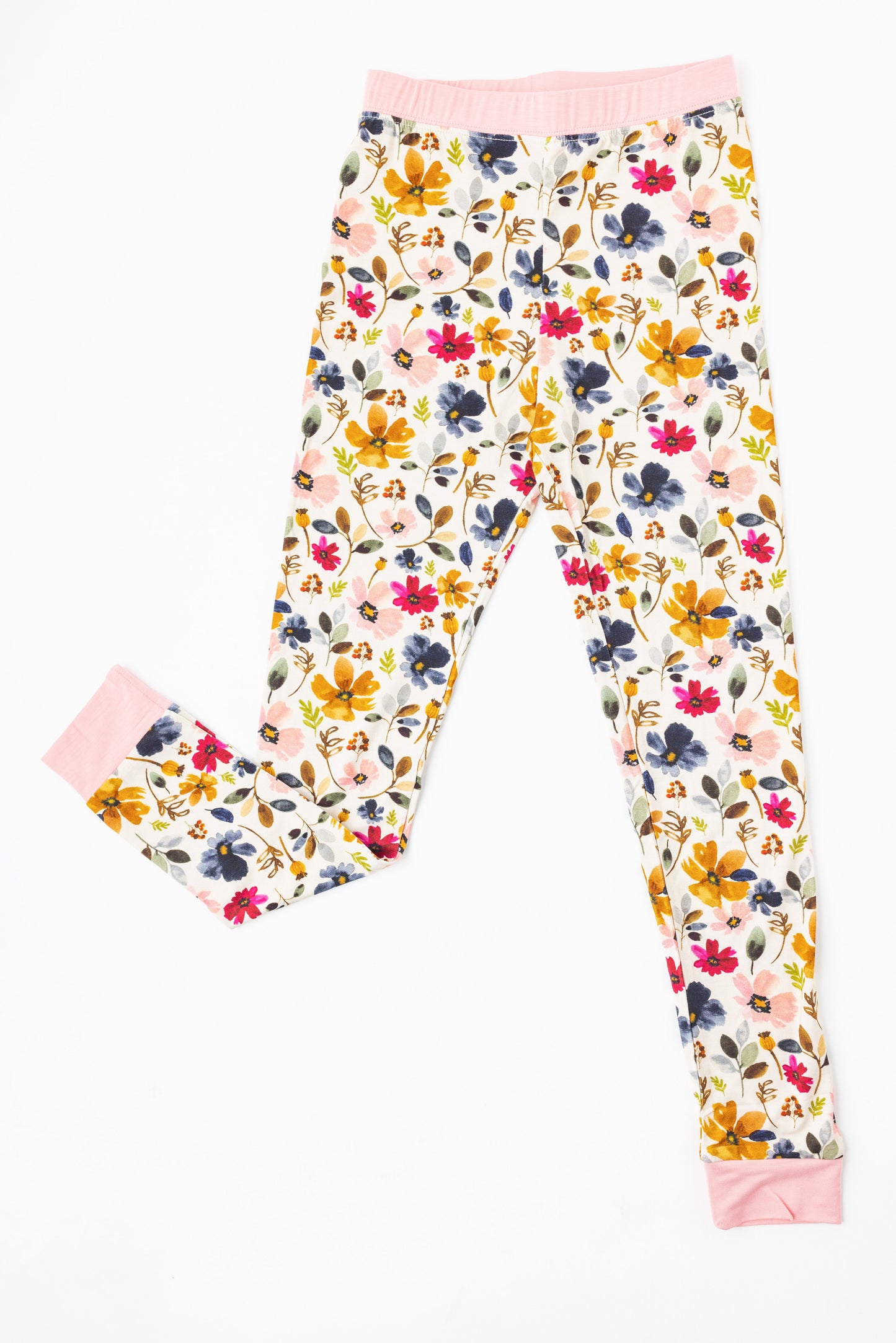 Watercolor Floral Mom Bamboo Joggers