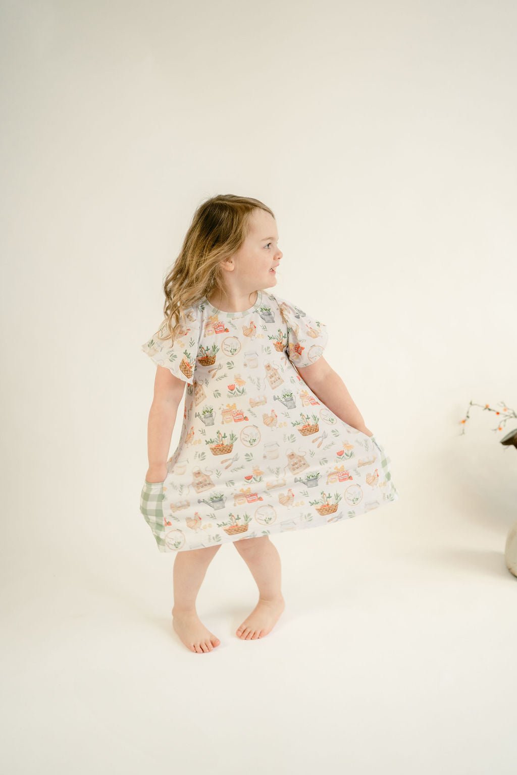 Nora's Homestead  Bamboo Slouchy Twirl Dress with Pockets