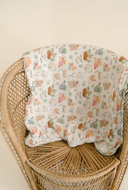 Nora's Homestead Double Layer Bamboo Plush-Backed Blanket