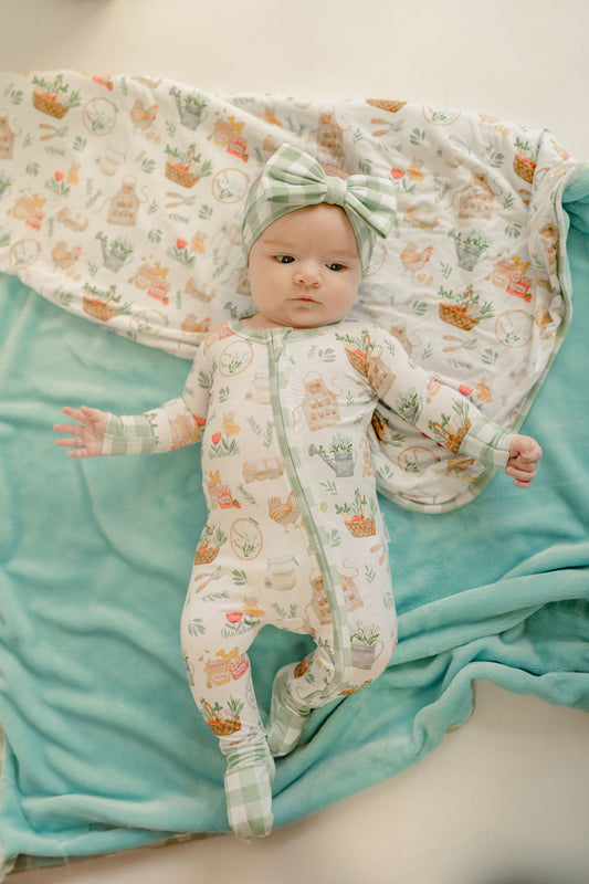 Nora's Homestead Double Layer Bamboo Plush-Backed Blanket