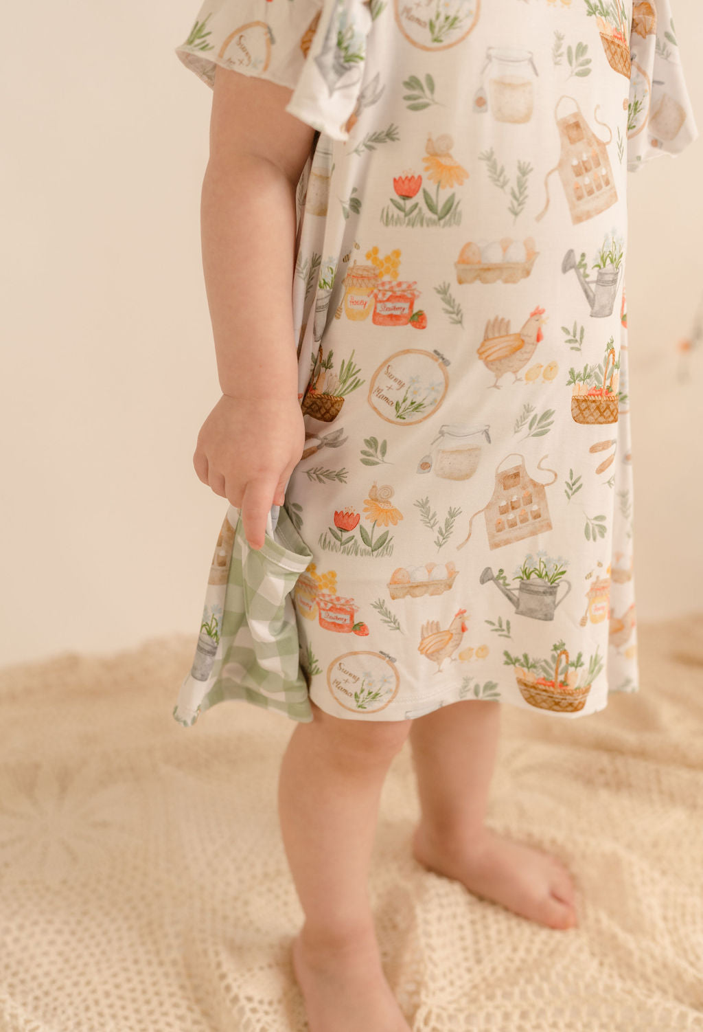 Nora's Homestead  Bamboo Slouchy Twirl Dress with Pockets