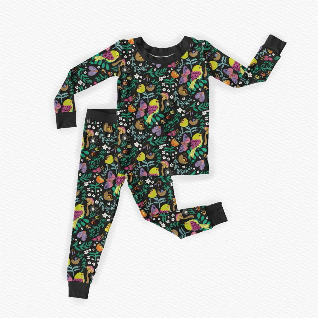 Rylen's Woods Adventure Two-Piece Pajama Set Midnight