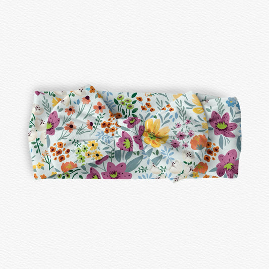 Garden Daydream Ribbed Bamboo Luxe Hair Bow