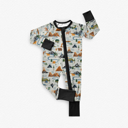 *REP SHOP* National Parks Bamboo Viscose 2-Way Zipper Romper