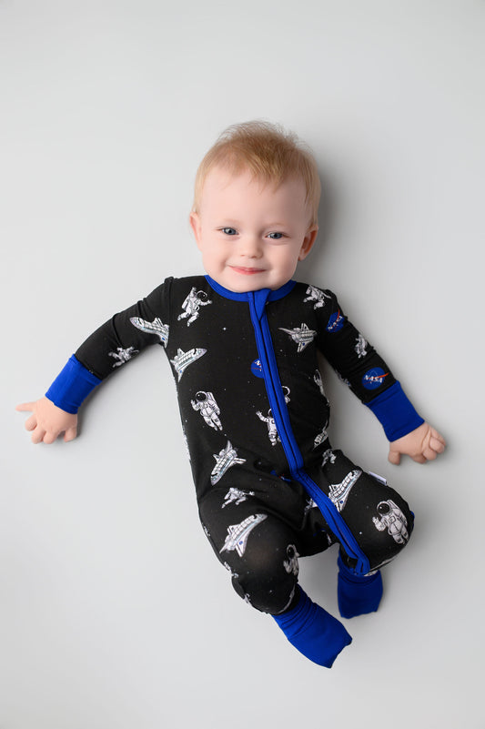 NASA Bamboo Viscose 2-Way Zipper Romper