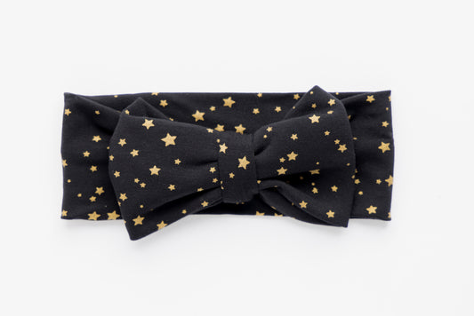 Onyx Sparkle Hair Bow