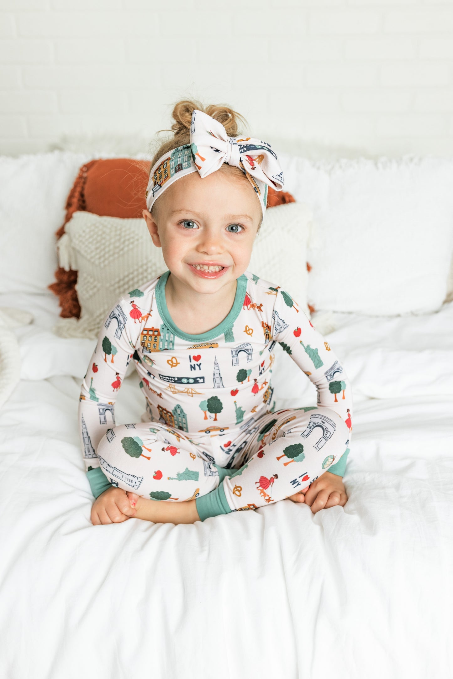 New York City Bamboo Children's Two-Piece Bamboo PJ Set