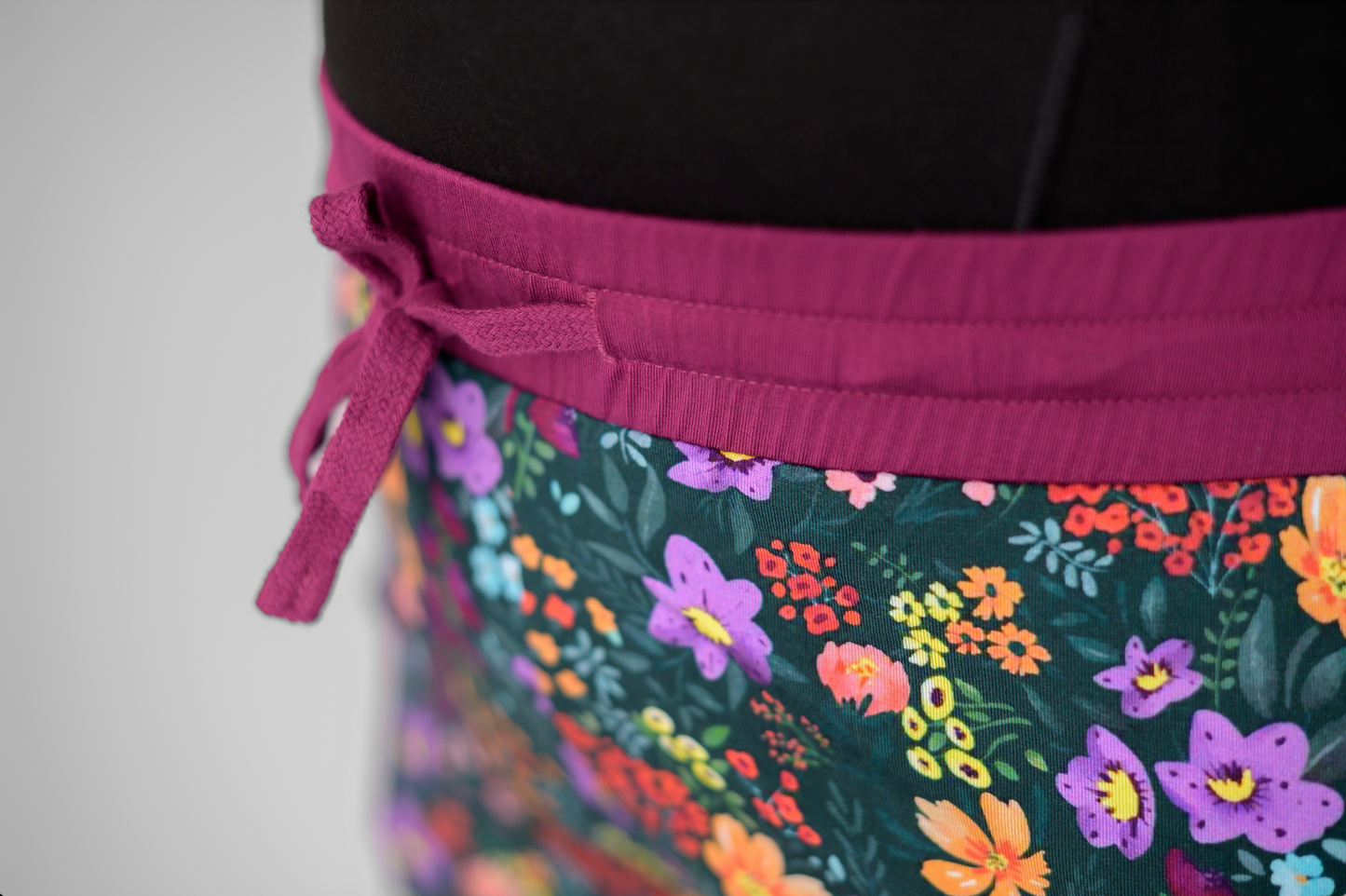 Midnight Floral Bamboo Mom Joggers