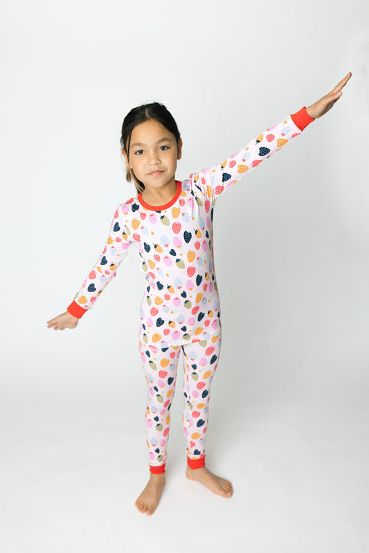 Strawberry Solstice Two-Piece Bamboo Set