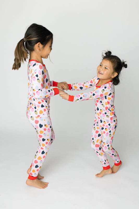 Strawberry Solstice Two-Piece Bamboo Set