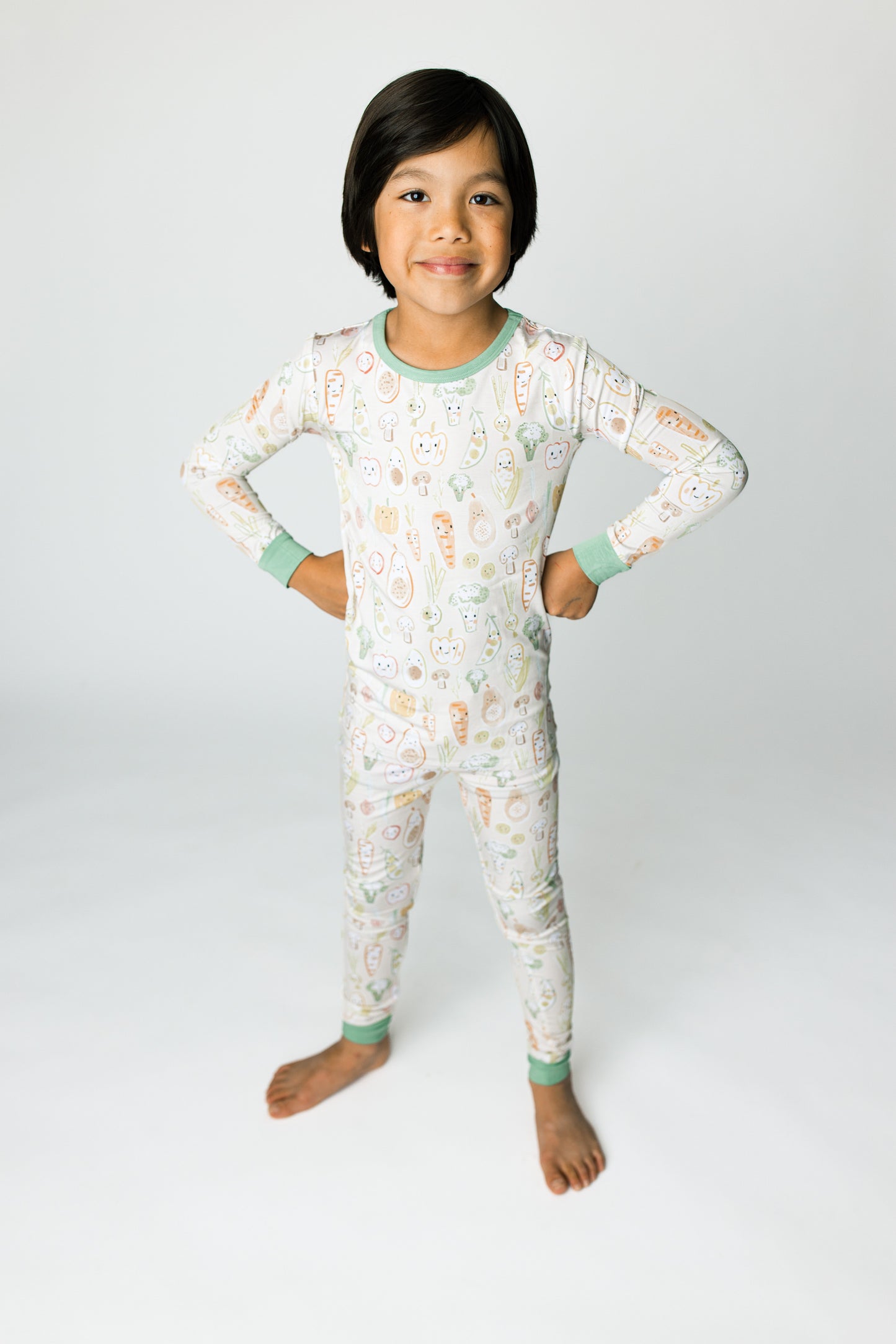 Vegetable Soiree Two-Piece Bamboo Set