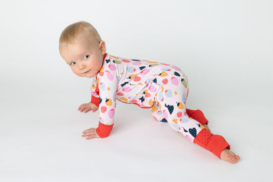 Strawberry Solstice Bamboo Romper