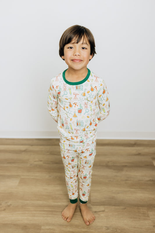 Jackson's Laboratory Two-Piece Pajama Set Cream