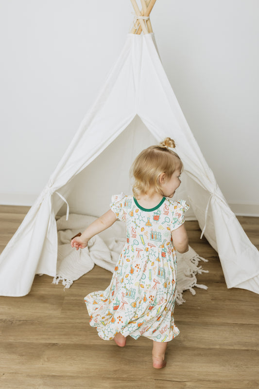 Jackson's Laboratory Bamboo Mid-Length Twirl Dress