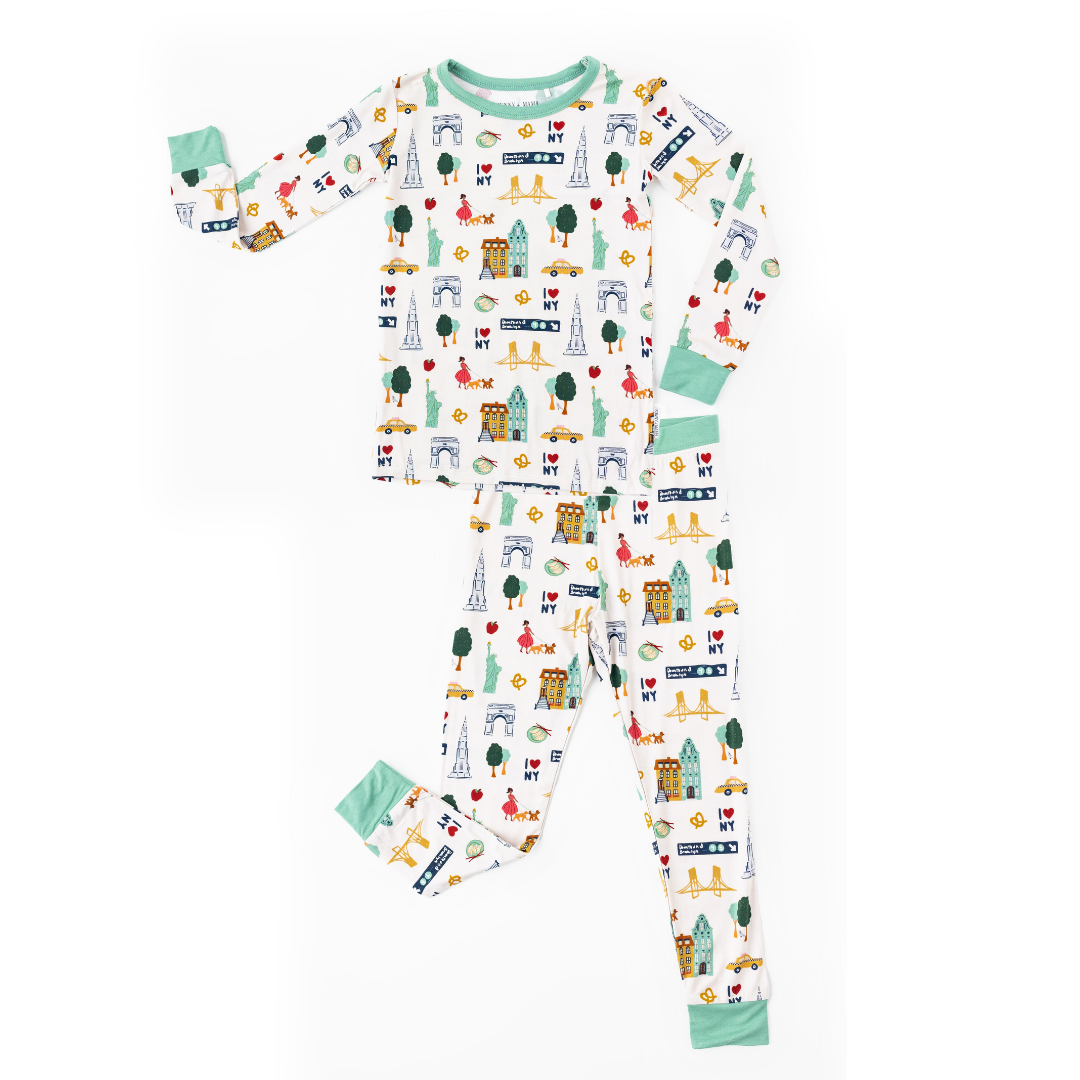 New York City Bamboo Children's Two-Piece Bamboo PJ Set