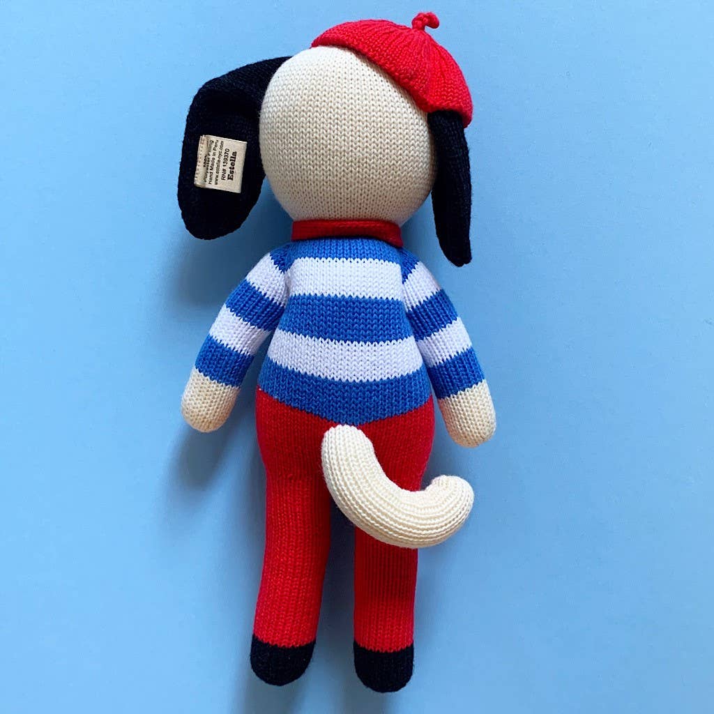 Organic Knit Doll, Pierre Dog (Handmade)